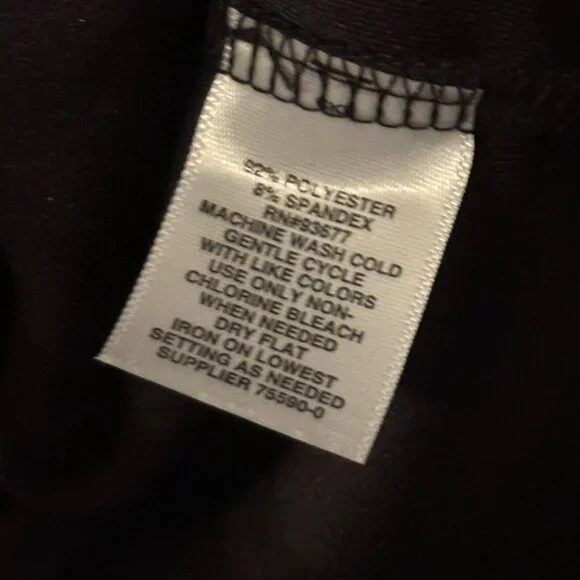 Boutique Black & Floral Knee-Length Dress  Size 1X Polyester/Spandex Blend - Picture 4 of 12